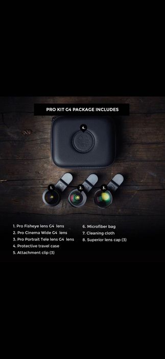 Универсальные линзы для смартфона Black Eye Pro Kit 3in1