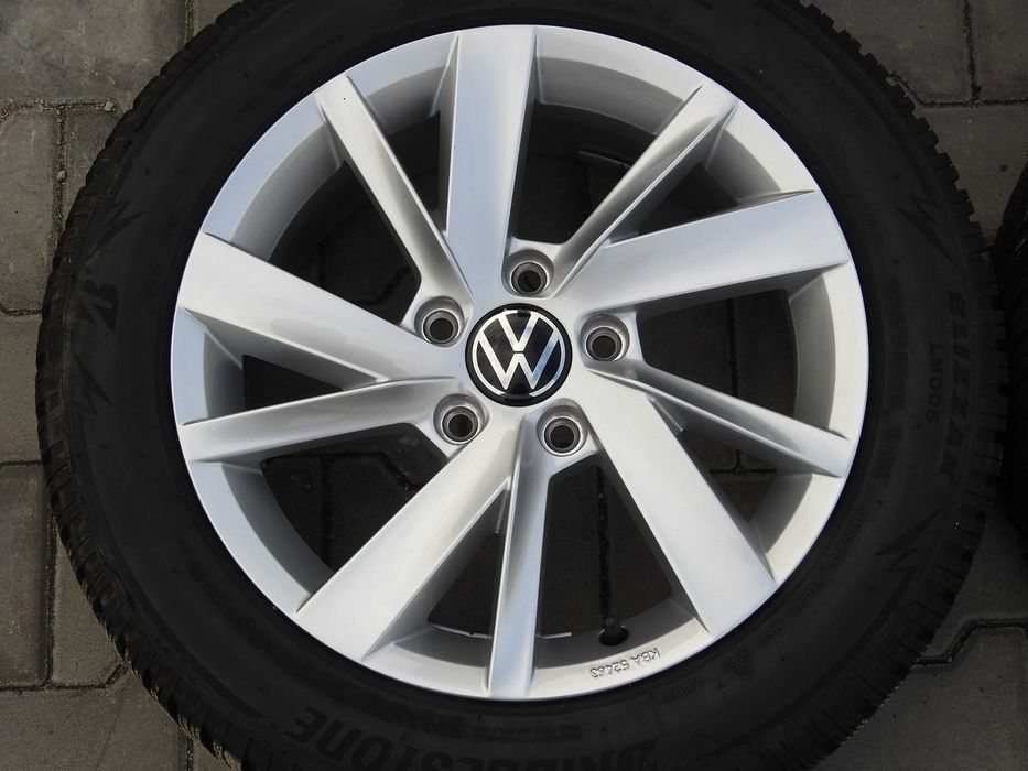 4×Alufelgi VW OE 16'' 6,5J 5x112 ET46  5H0 19rok Jak NOWE