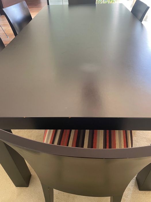 Mesa sala jantar e cadeiras