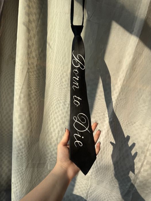 Custom tie Lana Del Rey кастом краватка галстук y2k ручний розпис alt