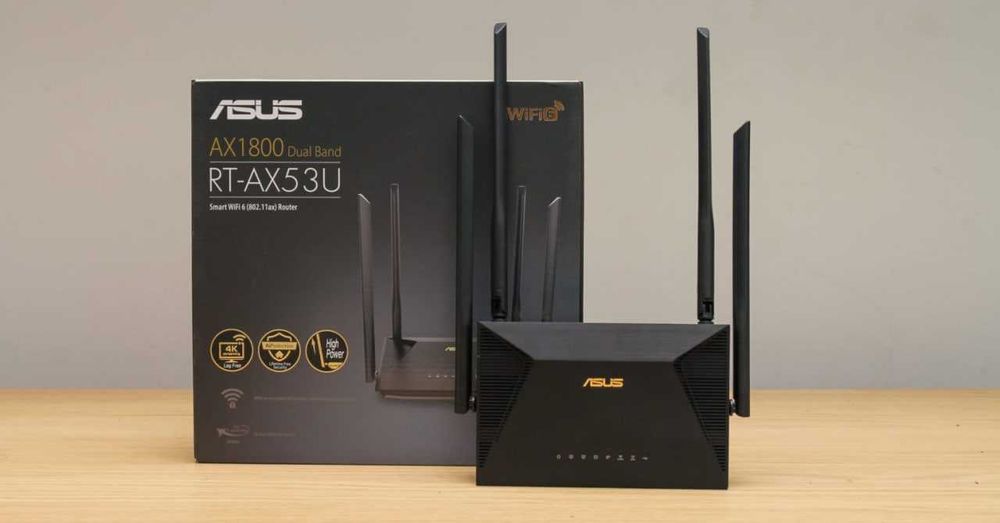 Wi-Fi роутер ASUS RT-AX53U маршрутизатор интернета (90IG06P0-MO3530)