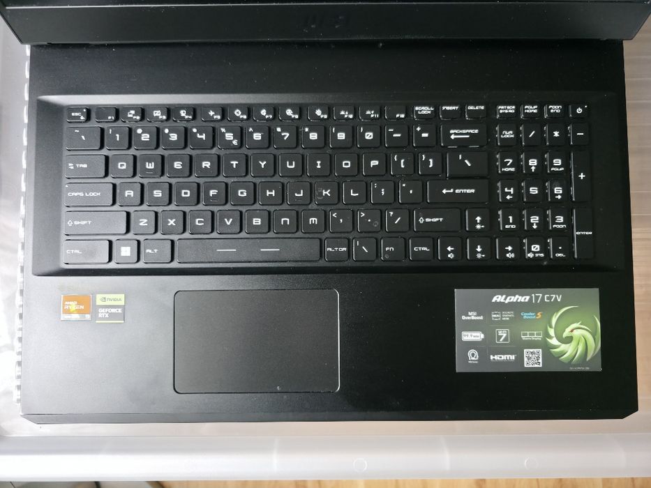 MSI Alpha 17 64gb ram, 2x 1tb ssd, ryzen 9 7945hx,  rtx 4060 8gb