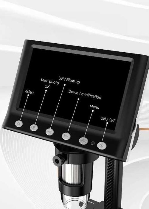 Nowy MIKROSKOP Cyfrowy z LCD 4.3” Zoom do 1000X oraz 8 Diod LED