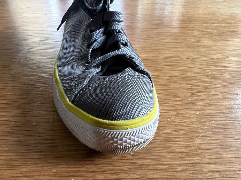 Sapatilhas converse all star custom (cinza e amarelo)