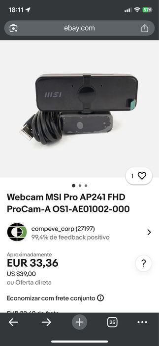 Webcam da msi para computador64873958880003122