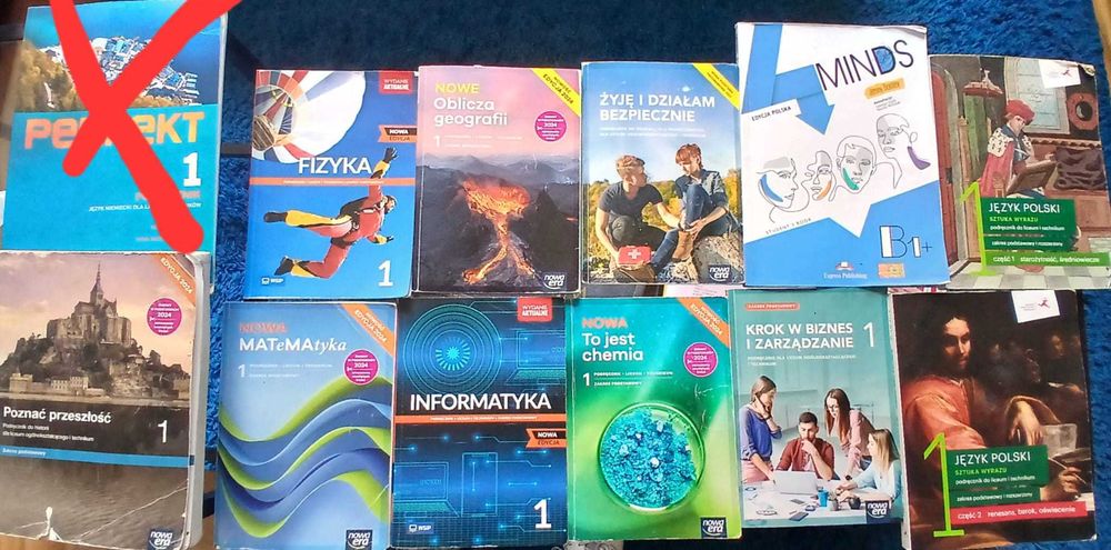 Podręczniki klasa 1 liceum, Nowa Era, WSiP