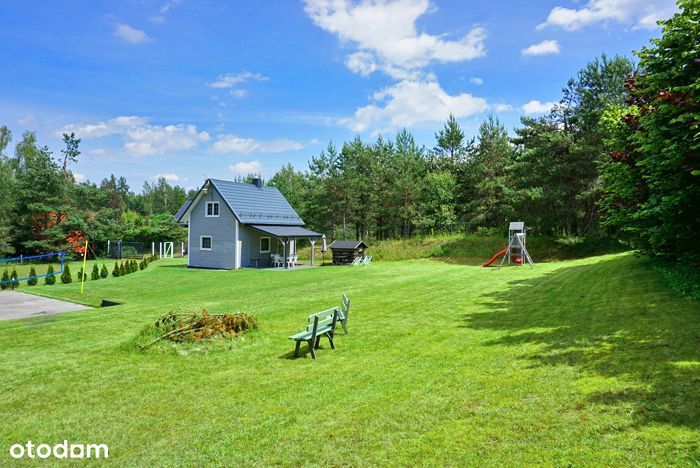 DOM CAŁOROCZNY + działka - 2283m - 150m od jeziora