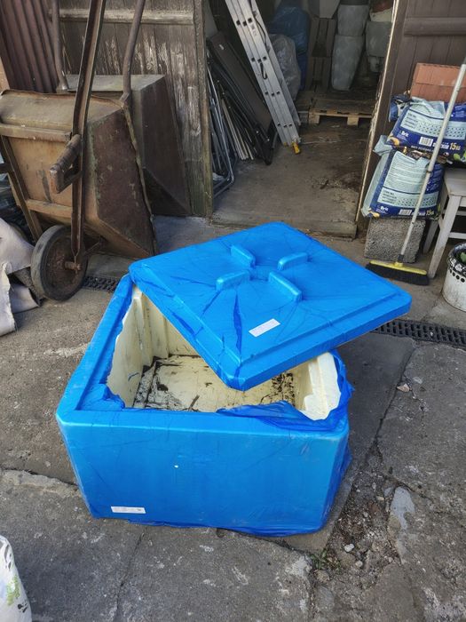 Duży termobox cateringowy, lodówka pasywna, pudełko styropianowe
