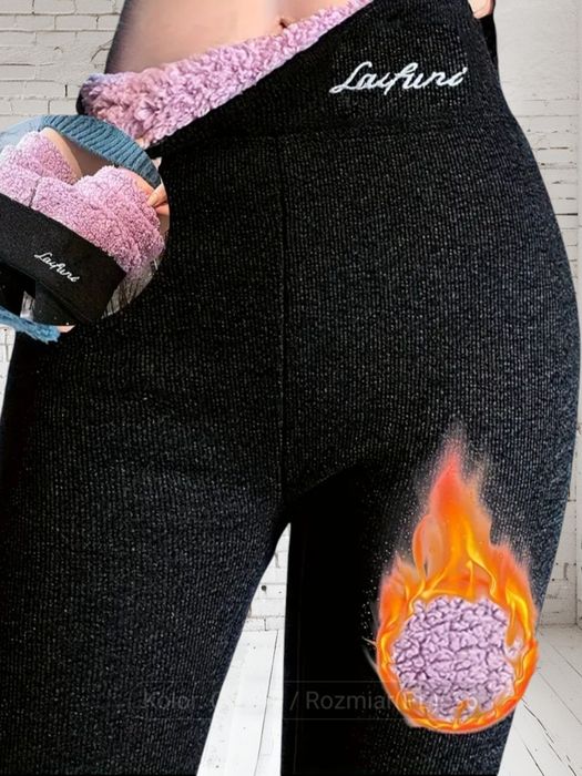 Termo getry, leginsy zimowe ocieplane S/M