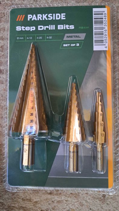 Набор ступінчастих свердл,свердла Форстнера Parkside PSB 6 A1
