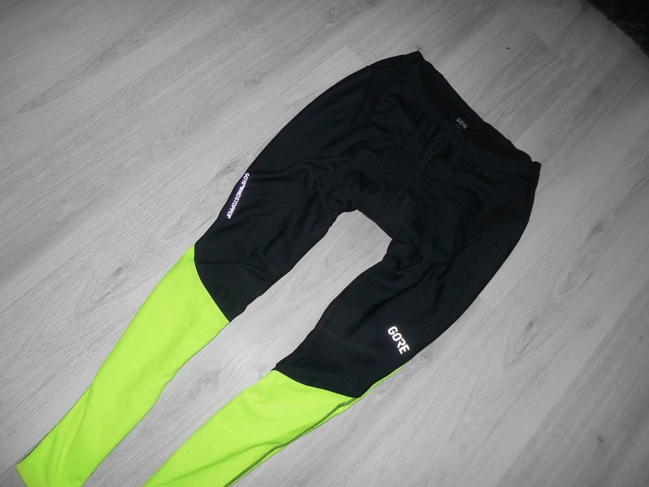 Gore Bike Wear Windstopper Spodnie Męskie Ocieplane Getry XXL