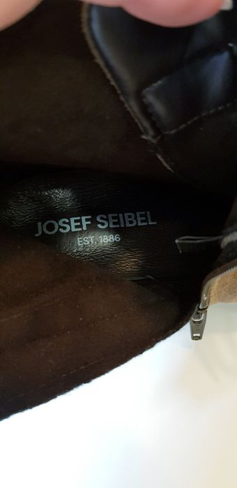 Josef Seibel botki, zamsz brąz/taupe