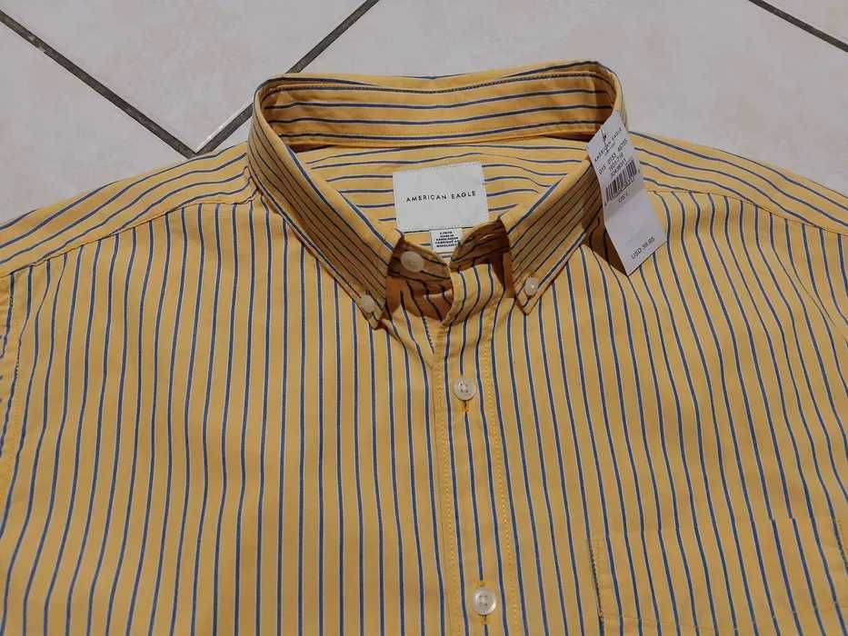 AMERICAN EAGLE USA - NOWA! z LOGO i Metkami Koszula Męska rozmiar XL
