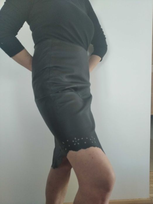 Spódnica z prawdziwej skóry