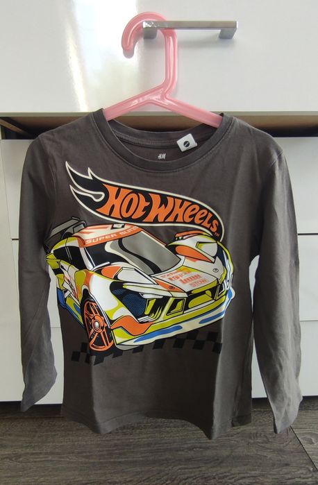 Bluzka z długim rękawem, HM, 116, Hot Wheels