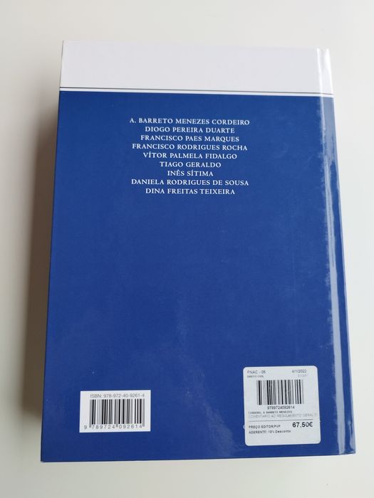 Livro "Comentário ao Regulamento Geral de Proteção de Dados"