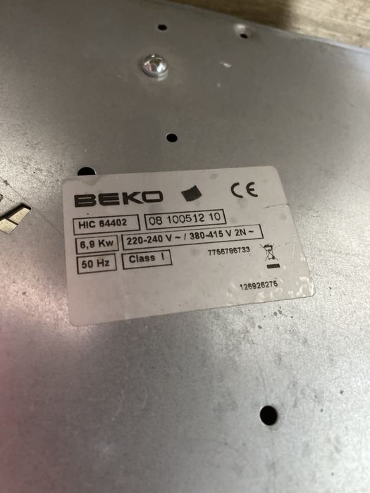 Plyta grzewcza beko 230/380v