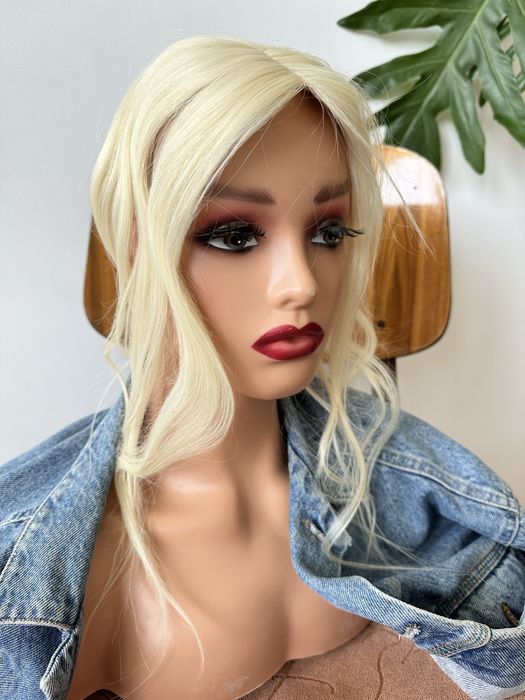 Bardzo dlugi topper platyna wlosy naturalne