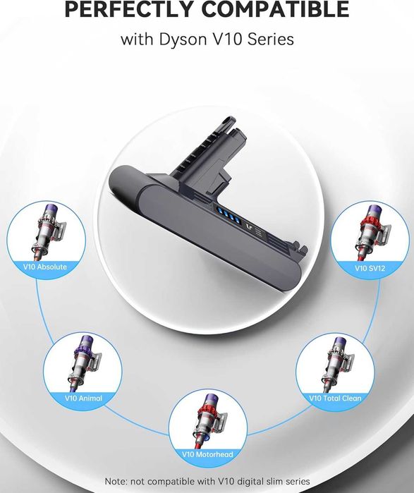 Morpilot Akumulator 8000 mAh do Dyson V10 SV12 Cyclone Animal Absolute Fluffy JAK NOWY