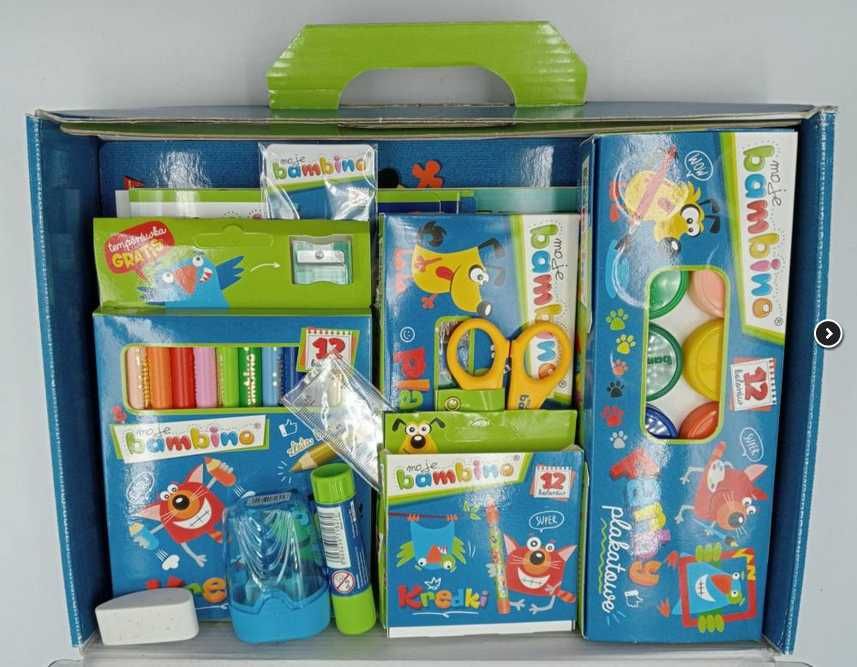 Wyprawka szkolna I klasa zestaw małego artysty BAMBINO 22 elementy