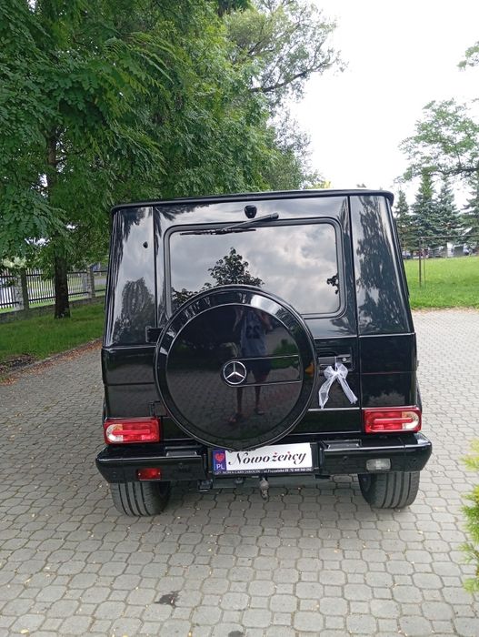 Auto samochód na ślub wesele Mercedes G klasa galenda wynajem