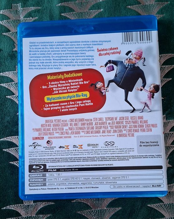 Jak ukraść Księżyc. Minionki. Bluray