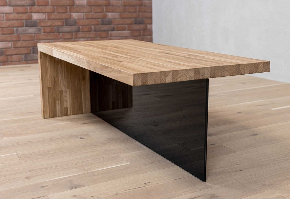 Stolik kawowy MURANO, czarna szyba DOSTĘPNY!