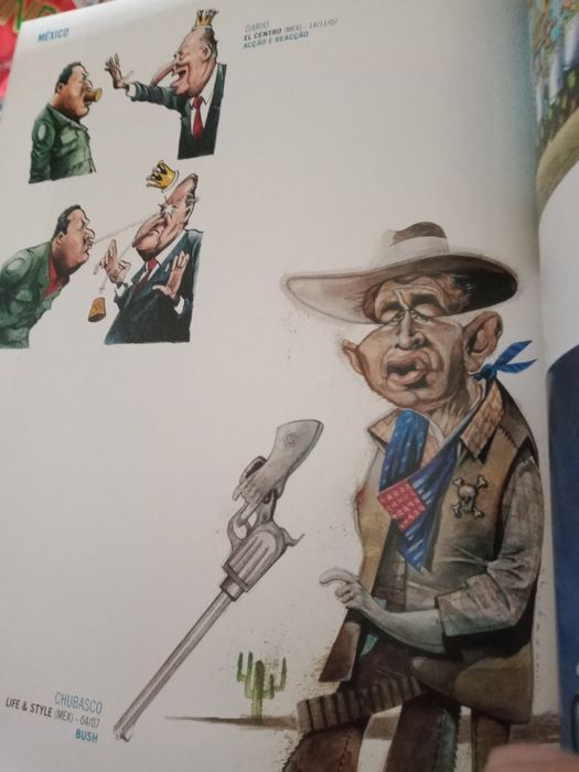 Lote 3 volumes de Os autores world press cartoon