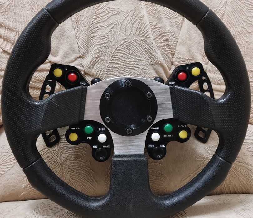 DIY рульовий батонбокс v2 руль для сімрейсингу simracing   ffbeast