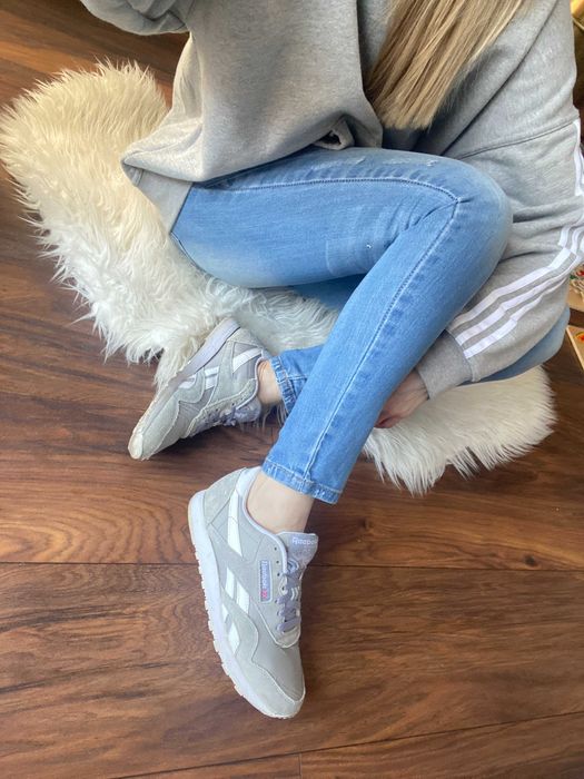 Reebok classic nylon buty używane szare