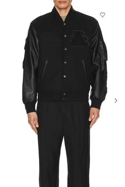 ALPHA INDUSTRIES Шкіряна університетська куртка MA-1 L/M