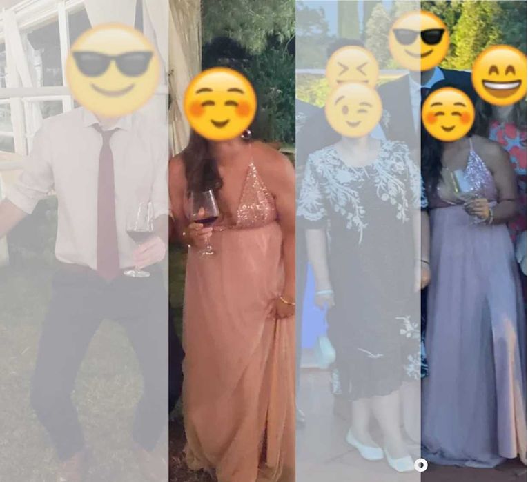 Vestido de festa rosa e saltos de oferta!