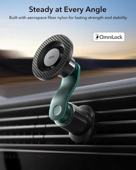 Магнитный автодержатель ESR OmniLock Magnetic Air Vent Car Mount Black
