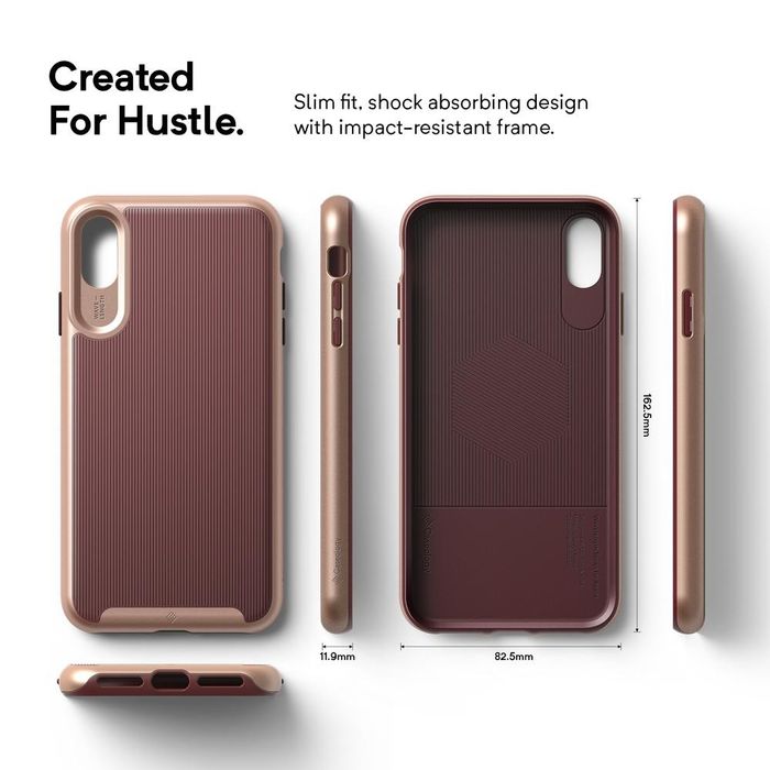 Etui Caseology do iPhone XS Max Wavelenght Burgundy