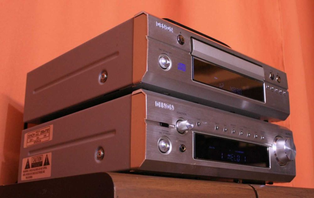 Elegancki zestaw Denon z pilotem Wzmacniacz Tuner CD