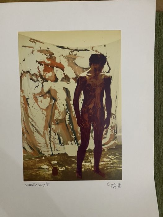 Litografia numerada e assinada