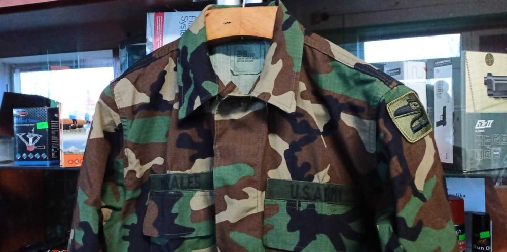 Bluza Mundurowa BDU Woodland US.Army r.Small Long 8090/8494 JN #5