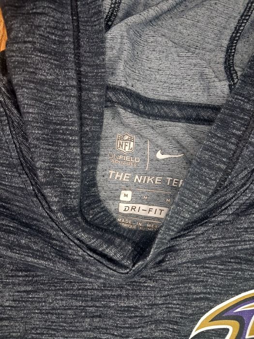 Лонгслив с капюшоном худи Baltimore Ravens Nike Dri-Fit  NFL nba nhl