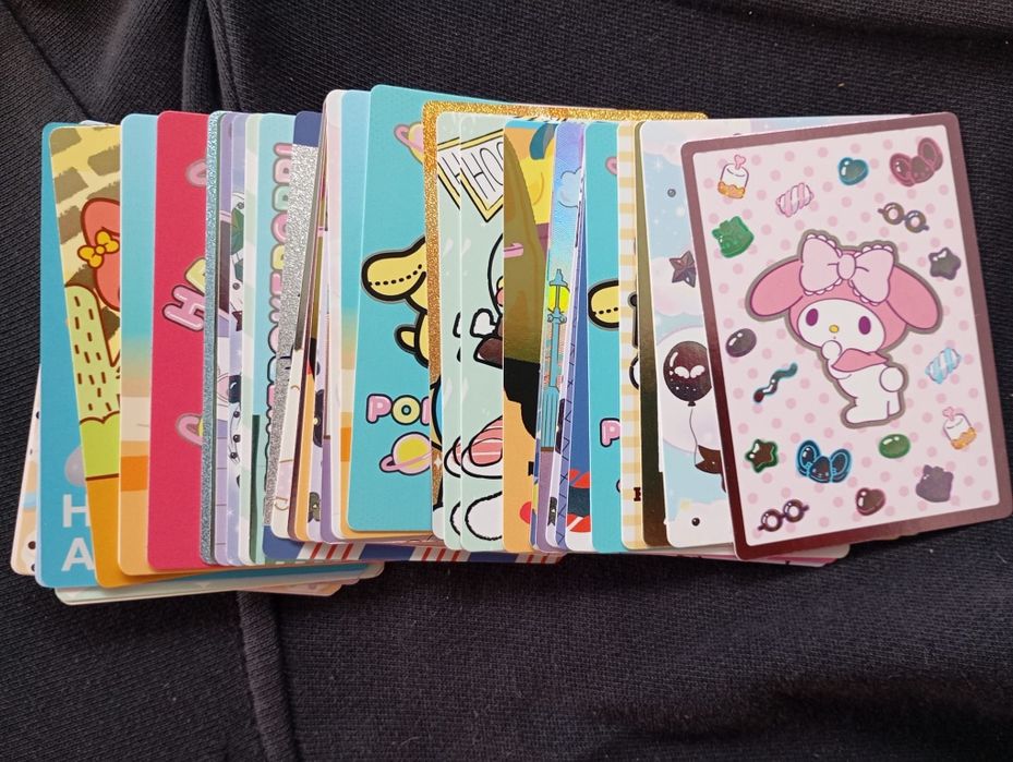 Cartas panini hello kitty and friends