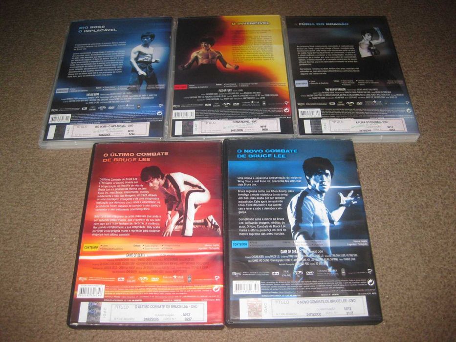 5 Filmes em DVD com Bruce Lee