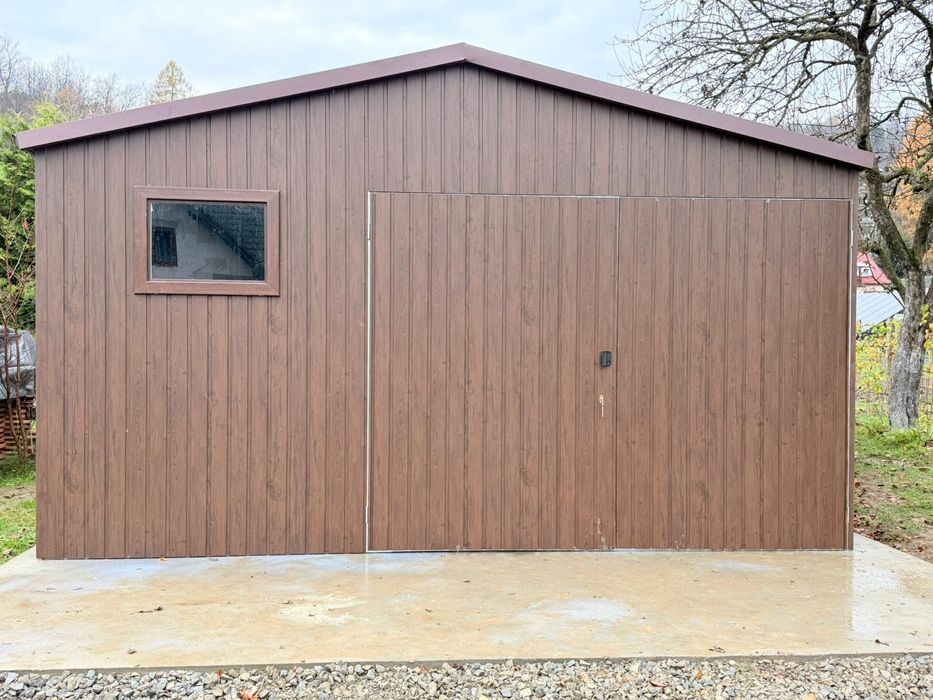 Garaz blaszak 5x8 grafit mat