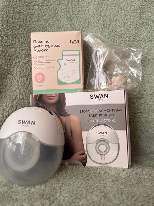 Молоковідсмоктувач електричний бездротовий ультратихий Swan Baby svan
