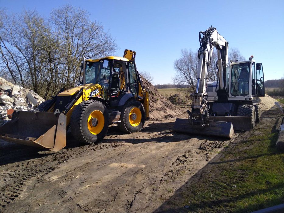 Usługi koparko ładowarką