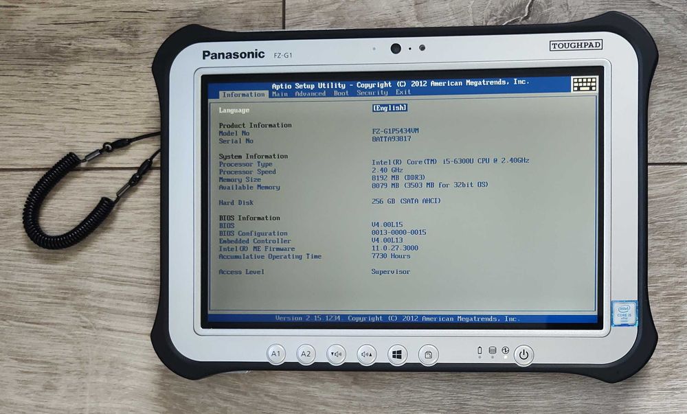 Panasonic FZ-G1 MK4 10.1" IPS FullHD Touch i5-6300u/8GB/SSD 256GB/6h