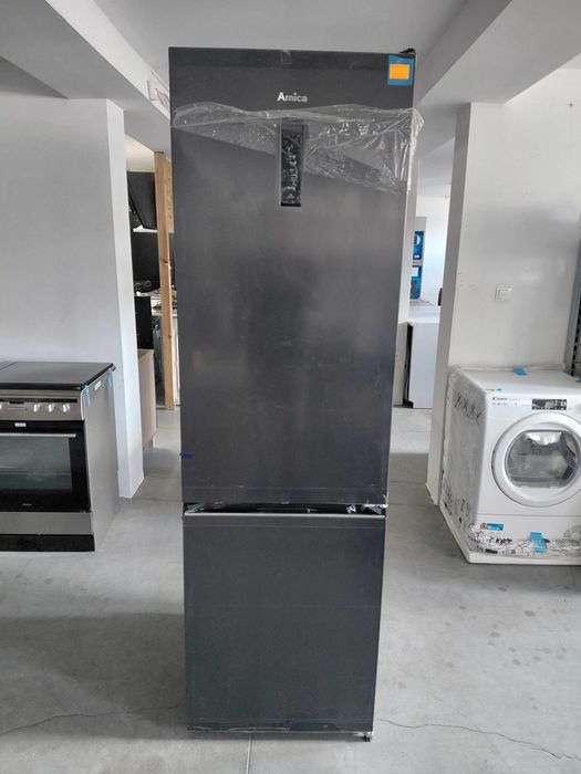 Lodówka Amica FK3706E.2DFZXC (D) Pełny No Frost 200cm Komora świeżości Czarny Inox