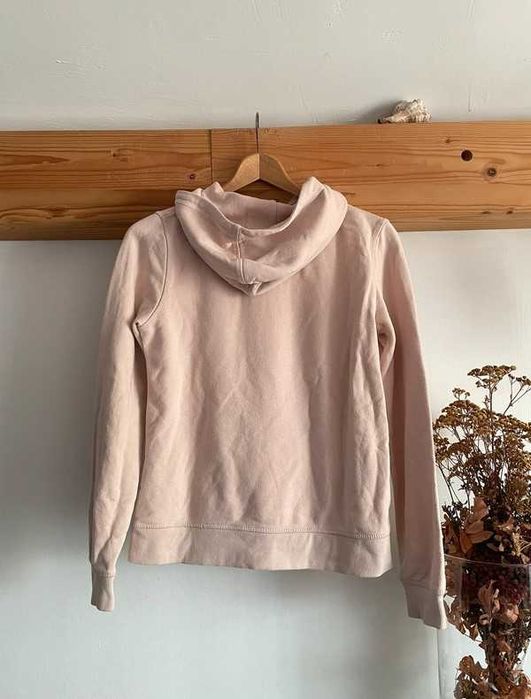 Bluza, z kapurem, basic, cekiny, napis, ciepła, bawełniana, H&M, 170