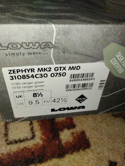 Тактические ботинки Lowa Zephyr MK2 GTX Mid (размер 42.5) + спрей в подарок