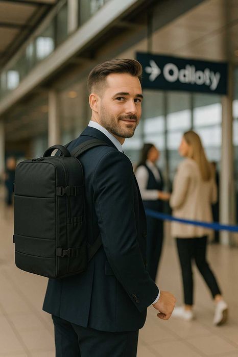 Plecak kompresyjny TRAVARO. podręczny, dużo miejsca, podróż bez dopłat