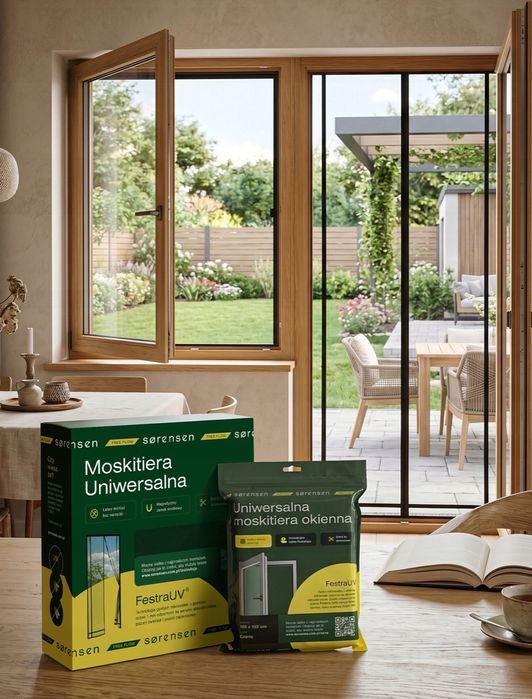 Moskitiera magnetyczna na drzwi balkonowe 80-100x210-220 cm, czarna