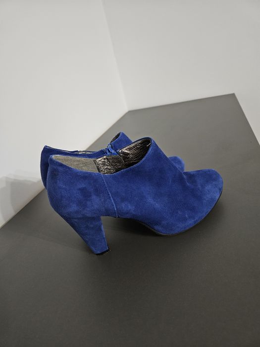 Botki skóra naturalna Bianco